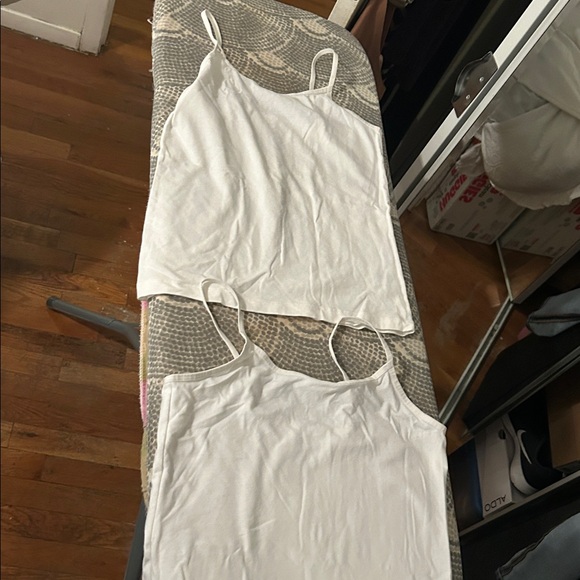 Gymboree Other - Set of 2 Gymboree Girls White Tank tops size medium.